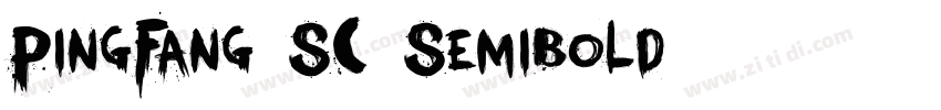 PingFang SC-Semibold字体转换